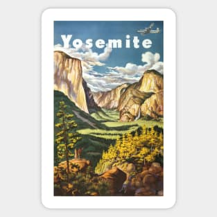 Yosemite poster (1945) Sticker